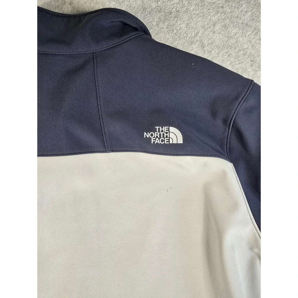 The North Face Apex Bionic 2 Jacket Mens XXL Grey Blue Gorpcore Softshell Fleece